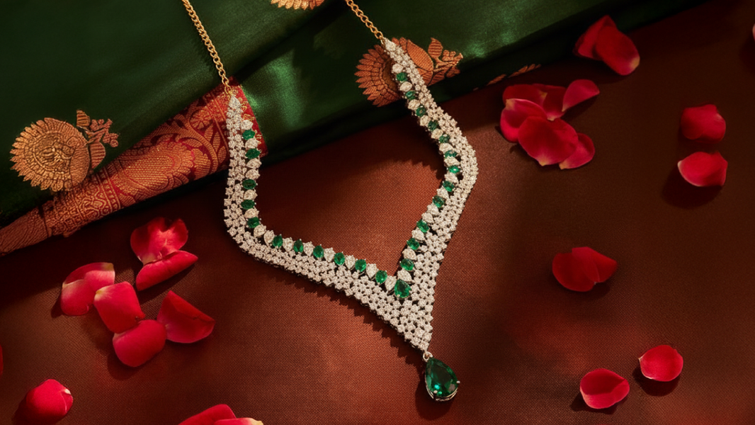 Bridal Diamond Necklace in Hyderabad– Classic Designs with Modern Elegance